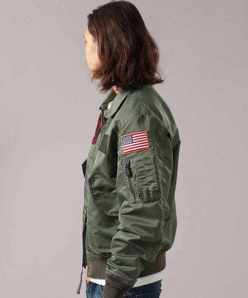 AVIREX（アヴィレックス）の「CWU 36P VX-31（ジャケット/アウター・メンズ・BLACK/SAGE・M, L, XL, XXL, F）」の3枚目の写真