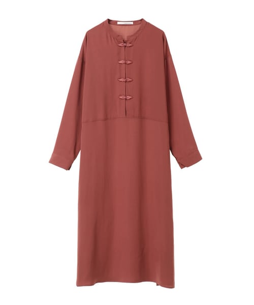 Green　Parks（グリーンパークス）の「【Special Price】・ELENCARE DUE チャイナワンピース（ワンピース/ドレス・ブラック/ベージュ/テラコッタ・F）」の14枚目の写真