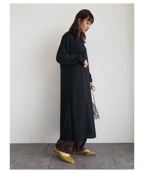 Green　Parks（グリーンパークス）の「【Special Price】・ELENCARE DUE チャイナワンピース（ワンピース/ドレス・ブラック/ベージュ/テラコッタ・F）」の3枚目の写真