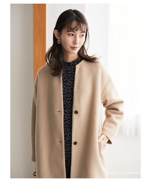 Green Parks(グリーンパークス)の「・SUGAR SPOON バンドカラーパターンワンピ(ワンピース/ドレス・ブラック/グレーベージュ/ブラウン・F)」の7枚目の写真