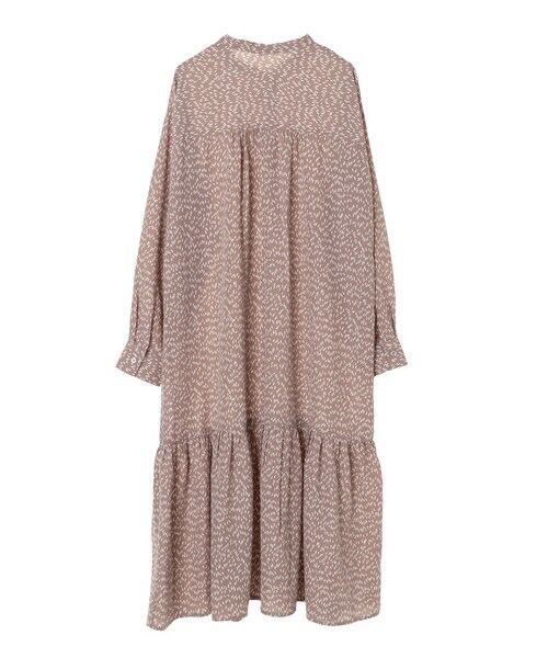 Green Parks(グリーンパークス)の「・SUGAR SPOON バンドカラーパターンワンピ(ワンピース/ドレス・ブラック/グレーベージュ/ブラウン・F)」の8枚目の写真