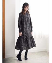 Green　Parks | ・SUGAR SPOON バンドカラーパターンワンピ(ワンピース/ドレス)