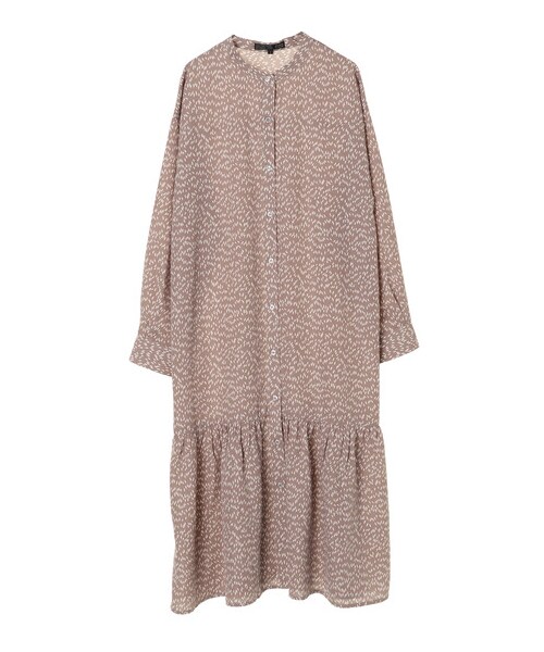 Green Parks(グリーンパークス)の「・SUGAR SPOON バンドカラーパターンワンピ(ワンピース/ドレス・ブラック/グレーベージュ/ブラウン・F)」の13枚目の写真