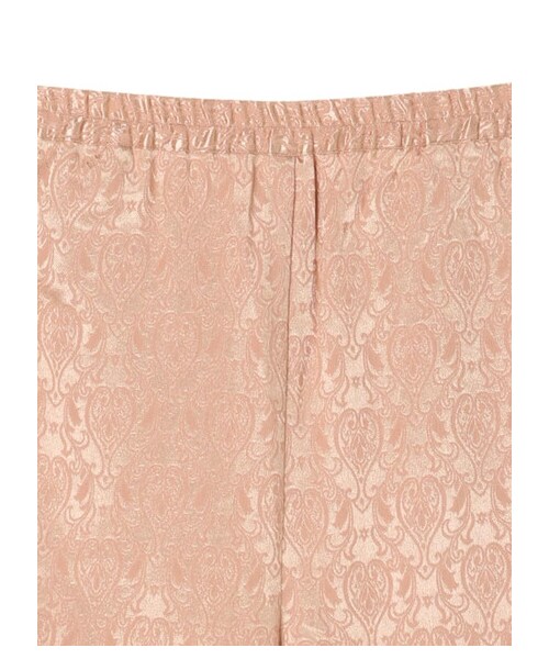 Green　Parks（グリーンパークス）の「・SUGAR SPOON サテンジャガードパンツ（パンツ・アイボリー/ピンク/ベージュ/グリーン・F）」の11枚目の写真