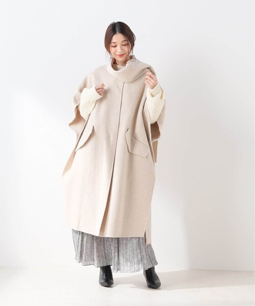 VSLE ヴィスル WOOL MUFFLER HANDMADE コート ポンチョ