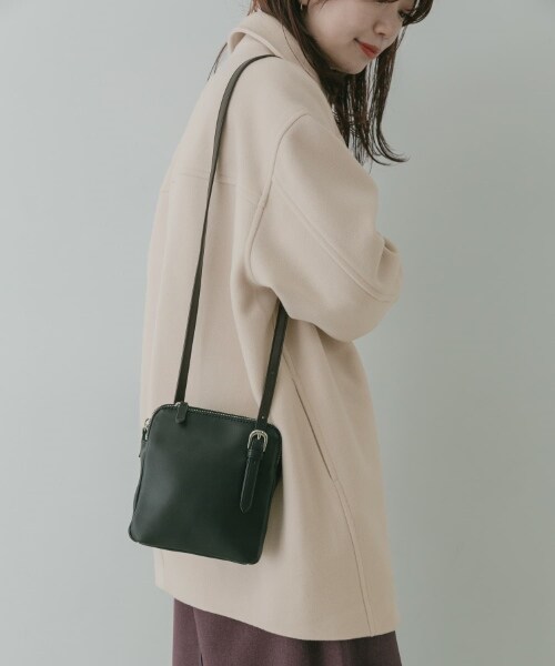 KBF（ケイビーエフ）の「KBF+ 立領繭型中長版大衣（ジャケット/アウター・レディース・象牙白/膚色/黑色・one）」の5枚目の写真