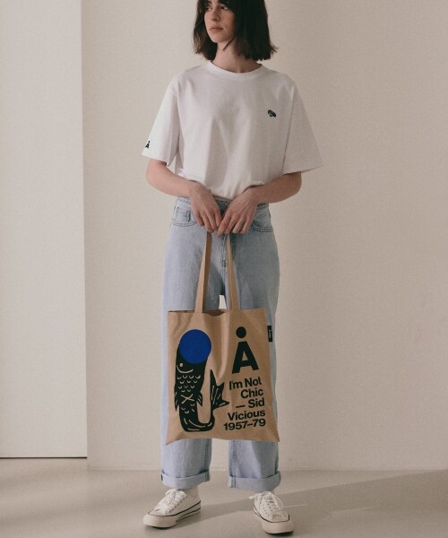 ALAND（エーランド）の「ALAND／NEW FISH ECO BAG（バッグ・レディース・アイボリー(01)/ベージュ(50)/ブルー(88)・ONE SIZE）」の8枚目の写真
