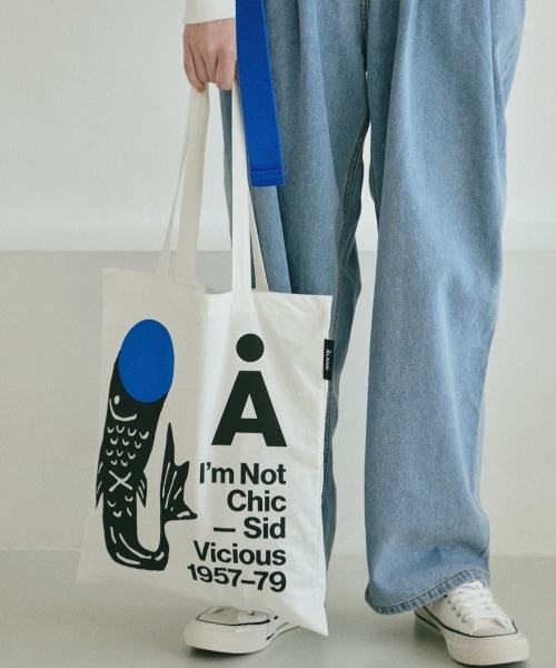 ALAND（エーランド）の「ALAND／NEW FISH ECO BAG（バッグ・レディース・アイボリー(01)/ベージュ(50)/ブルー(88)・ONE SIZE）」の4枚目の写真