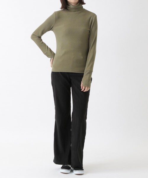 ALAND（エーランド）の「citybreeze／ロゴシンプルタートルネック（トップス・レディース・ホワイト(05)/ブラック(09)/チャコール(19)/カーキ(78)・FREE）」の20枚目の写真