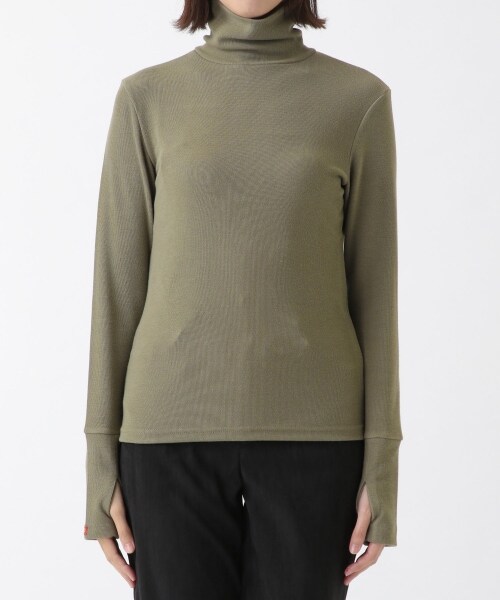 ALAND（エーランド）の「citybreeze／ロゴシンプルタートルネック（トップス・レディース・ホワイト(05)/ブラック(09)/チャコール(19)/カーキ(78)・FREE）」の22枚目の写真