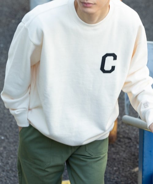 ALAND(エーランド)の「COVERNAT/Cロゴクルーネックプルオーバー(トップス・レディース・アイボリー(08)/ブラック(09)/グレー(15)/レッド(35)/ブラウン(50)/グリーン(75)/ライトブルー(83)・S/M/L/XL)」の8枚目の写真
