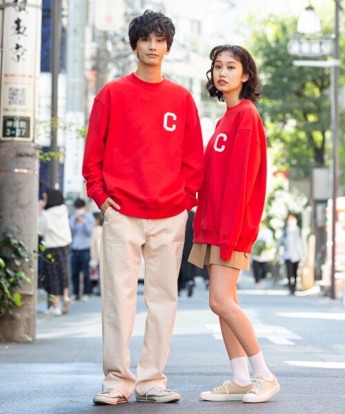ALAND(エーランド)の「COVERNAT/Cロゴクルーネックプルオーバー(トップス・レディース・アイボリー(08)/ブラック(09)/グレー(15)/レッド(35)/ブラウン(50)/グリーン(75)/ライトブルー(83)・S/M/L/XL)」の4枚目の写真