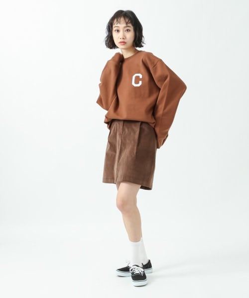 ALAND(エーランド)の「COVERNAT/Cロゴクルーネックプルオーバー(トップス・レディース・アイボリー(08)/ブラック(09)/グレー(15)/レッド(35)/ブラウン(50)/グリーン(75)/ライトブルー(83)・S/M/L/XL)」の14枚目の写真