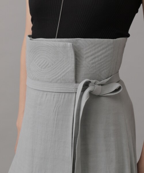 Chaos（カオス）の「セルファーラップスカート（スカート・ブラック/サックス）」の10枚目の写真