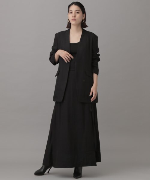 Chaos（カオス）の「セルファーラップスカート（スカート・ブラック/サックス）」の4枚目の写真