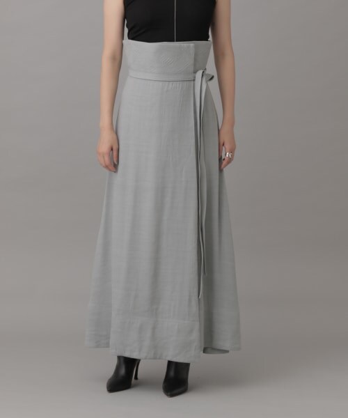 Chaos（カオス）の「セルファーラップスカート（スカート・ブラック/サックス）」の7枚目の写真