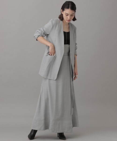 Chaos（カオス）の「セルファーラップスカート（スカート・ブラック/サックス）」の6枚目の写真