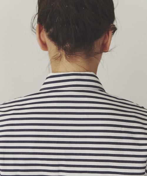 Curensology（カレンソロジー）の「＜&RC＞ビッグシャツ（トップス・ネイビーストライプ）」の10枚目の写真