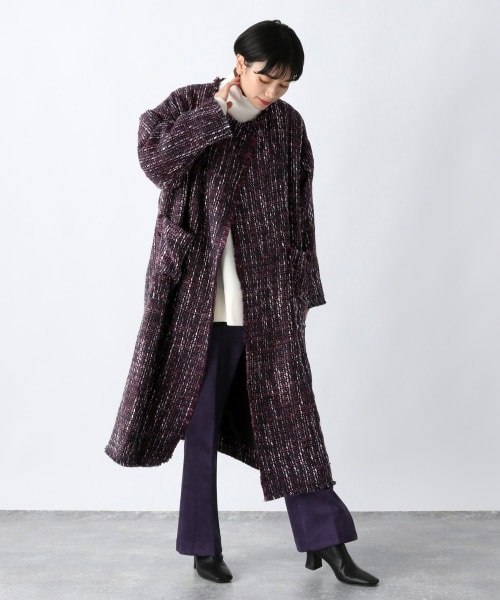 JEANASIS（ジーナシス）の「ツイードロングコート（）」 - WEAR