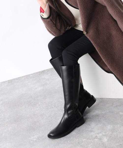 JEANASIS(ジーナシス)の「★インスタライブ紹介★Riding LongBoots【先行予約】(シューズ・ブラック())」の4枚目の写真