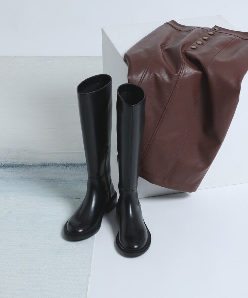 JEANASIS(ジーナシス)の「★インスタライブ紹介★Riding LongBoots【先行予約】(シューズ・ブラック())」の1枚目の写真
