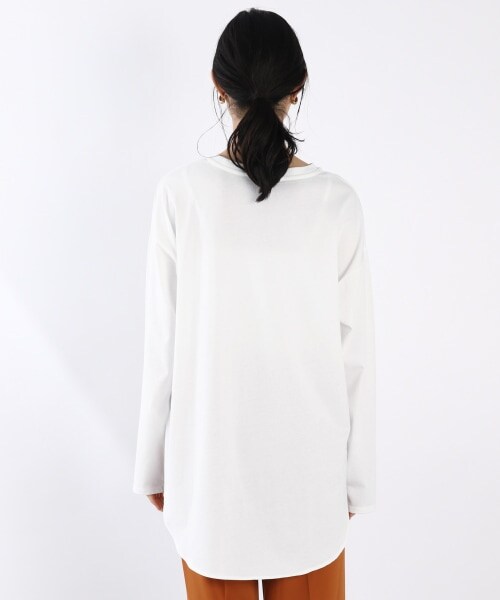 LOWRYS FARM（ローリーズファーム）の「ＵＳＡラウンドヘムＬＳ（トップス・オフ/ブラック）」の10枚目の写真