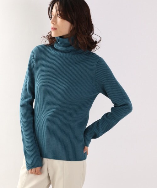 LOWRYS FARM（ローリーズファーム）の「タートルレイヤード２Ｐワンピース（ワンピース/ドレス・アイボリー/ブラウン/ブルー）」の6枚目の写真