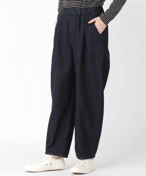 studio CLIP（スタディオクリップ）の「スラウチマルシェパンツ（パンツ・ホワイト(チェック)/ブラウン(チェック)/ブラックウォッチ/フラワープリント/イカットプリント/レオパード風プリント/アイボリー/ベージュ/インディゴ）」の9枚目の写真