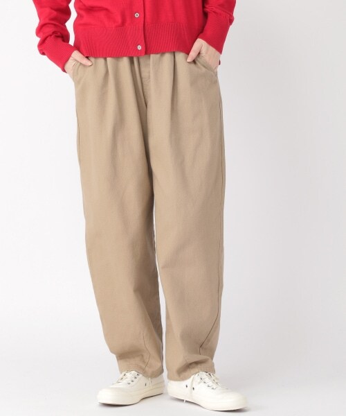 studio CLIP（スタディオクリップ）の「スラウチマルシェパンツ（パンツ・ホワイト(チェック)/ブラウン(チェック)/ブラックウォッチ/フラワープリント/イカットプリント/レオパード風プリント/アイボリー/ベージュ/インディゴ）」の8枚目の写真