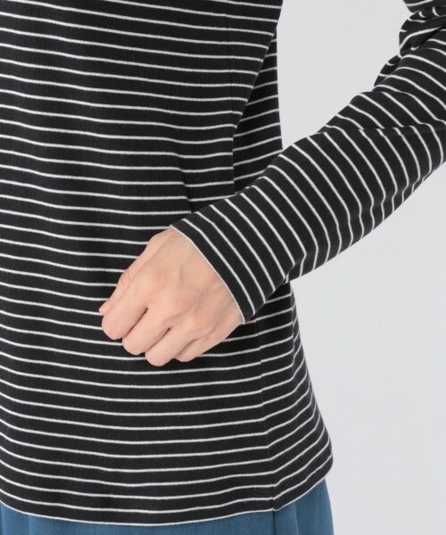 studio CLIP（スタディオクリップ）の「あったか機能付きタートルネックプルオーバー（トップス・ホワイト×ブラック/ブラック×ホワイト/オフホワイト/スモーク）」の14枚目の写真