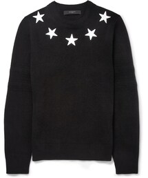 GIVENCHY | Givenchy Star-Trim Striped Wool Sweater(ニット/セーター)