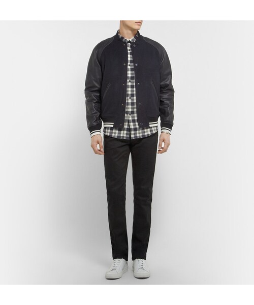 A.P.C.（アーペーセー）の「A.P.C. Cotton and Silk-Blend Flannel Shirt（シャツ/ブラウス・メンズ・Blue・XL/L/XS/S/M）」の2枚目の写真