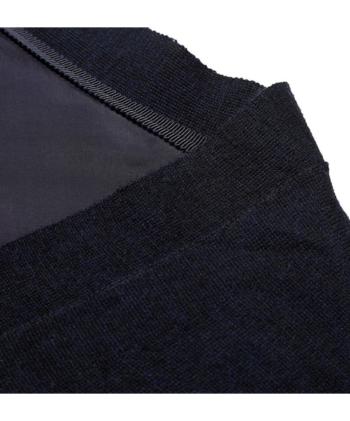 Sacai（サカイ）の「Sacai Fine-Knit Wool Drawstring-Hem Cardigan（カーディガン/ボレロ・メンズ・Blue・1/2/3/4）」の2枚目の写真