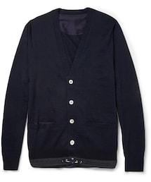 Sacai | Sacai Fine-Knit Wool Drawstring-Hem Cardigan(カーディガン/ボレロ)