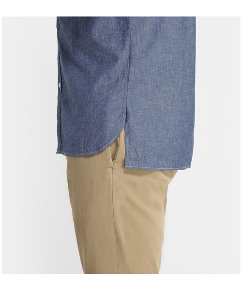 TOMORROWLAND (トゥモローランド)の「Tomorrowland Dungaree Lightweight Cotton Shirt(シャツ/ブラウス・メンズ・Blue・M/L/XL/S)」の4枚目の写真