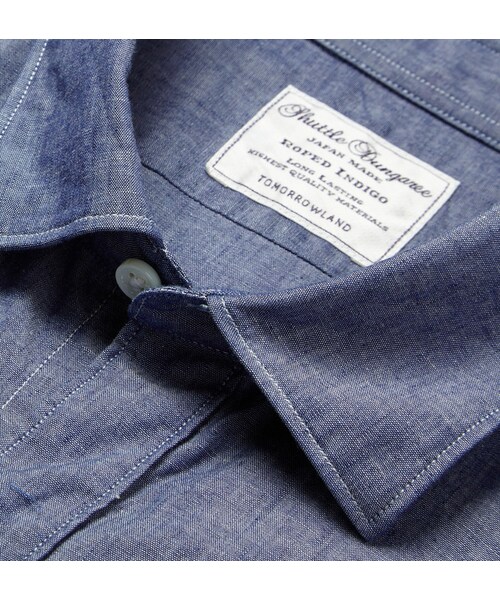 TOMORROWLAND (トゥモローランド)の「Tomorrowland Dungaree Lightweight Cotton Shirt(シャツ/ブラウス・メンズ・Blue・M/L/XL/S)」の5枚目の写真
