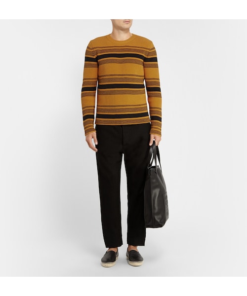 LOEWE（ロエベ）の「Loewe Striped Chunky-Knit Cotton-Blend Sweater