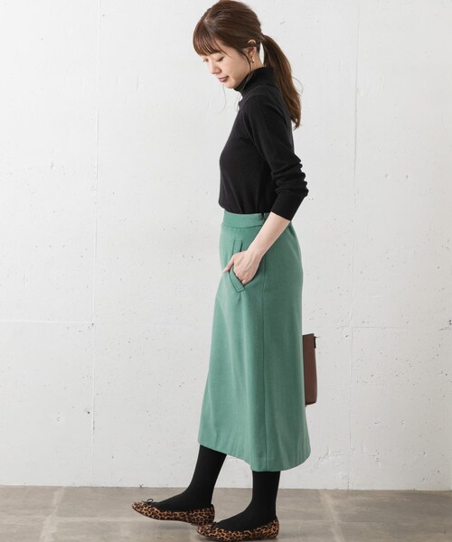 【アーバンリサーチ】新品：ビーバーミディスカート URBAN RESEARCH Sonny Label（アーバンリサーチサニーレーベル