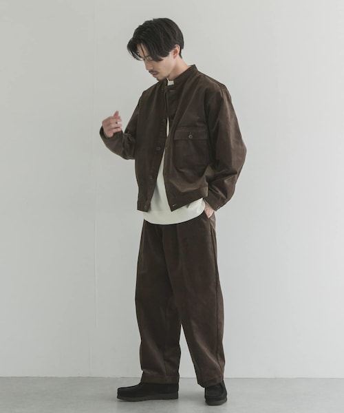 『UR TECH』10Wコーデュロイブルゾン、 コーデュロイTTパンツ URBAN RESEARCH（アーバンリサーチ）の「URTECH 10Wコーデュロイ