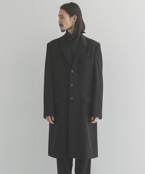 ジャケット・アウター Yohji Yamamoto Coat Yohji Yamamoto raglan-sleeve Coat | ブラック | FARFETCH JP