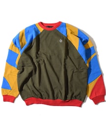 ALDIES | Shoulder Switching Big Sweat(Olive)※直営店限定色(スウェット)