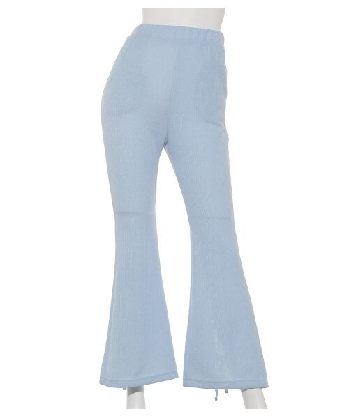 lilLilly（リルリリー）の「リボンニットフレアパンツ（パンツ・レディース・WHITE/PINK/BLUE/BLACK・FREE）」の21枚目の写真