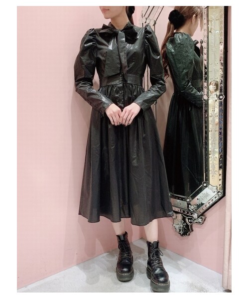 lilLilly（リルリリー）の「[pain]パワショルロングドレス（ワンピース/ドレス・レディース・BEIGE/ROSE/BLACK・FREE）」の10枚目の写真