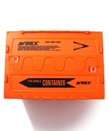 AVIREX オリコン　折りたたみコンテナボックス　収納BOX オレンジ　未使用 AVIREX（アヴィレックス）の「折り畳みコンテナボックス/FOLDABLE