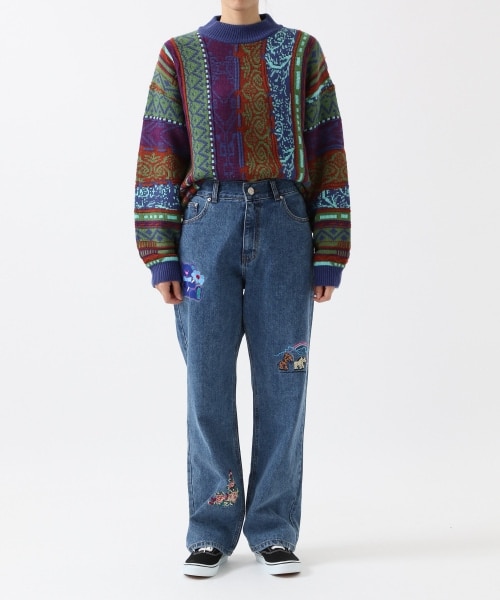 ALAND（エーランド）の「youthbath／刺繍デニムパンツ（）」 - WEAR