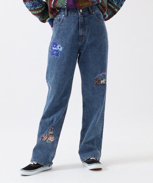 ALAND（エーランド）の「youthbath／刺繍デニムパンツ（）」 - WEAR