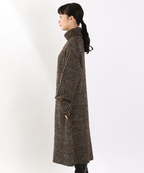 LOWRYS FARM（ローリーズファーム）の「３ＧＭＩＸＴＴＬニットワンピース（ワンピース/ドレス・オレンジ/ブラウン）」の4枚目の写真