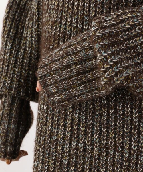 LOWRYS FARM（ローリーズファーム）の「３ＧＭＩＸＴＴＬニットワンピース（ワンピース/ドレス・オレンジ/ブラウン）」の8枚目の写真