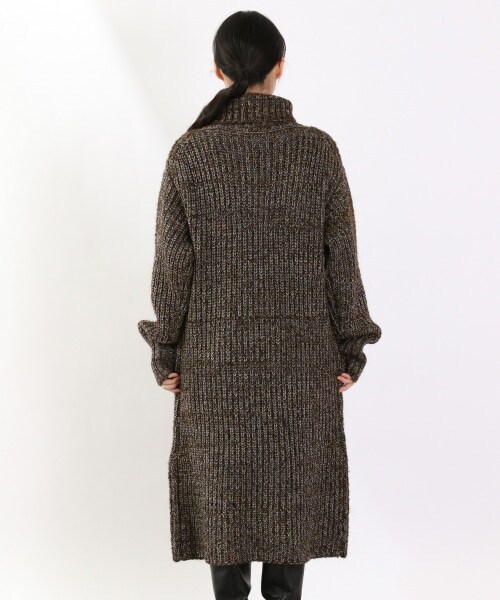 LOWRYS FARM（ローリーズファーム）の「３ＧＭＩＸＴＴＬニットワンピース（ワンピース/ドレス・オレンジ/ブラウン）」の5枚目の写真