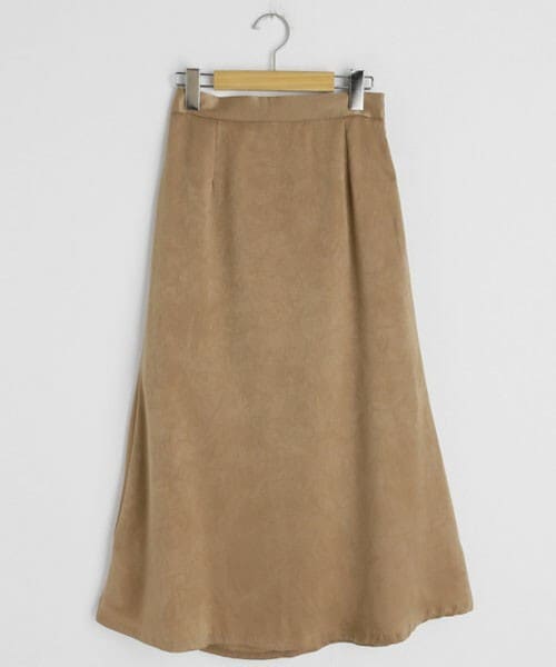 DHOLIC（ディーホリック）の「スエード調フレアスカート（スカート・レディース・グリーン/ブラック/ベージュ・FREE）」の3枚目の写真